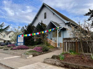 The Portland Insight Meditation Center building, purchased in 2004, has been maintained and enhanced by community members’ contributions