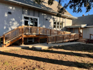 Construction of a new wheelchair ramp and entryway were completed in early 2022