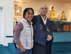 Buddhist teacher Jaye Seiko Morris, here with author Genevieve Hicks, is just one of a rising number of Black and indigenous Dharma teachers