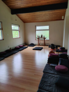 The  Zendo of the Zen practice house, with room for 20