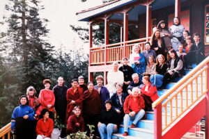 Group photo of Her Eminence Jetsun Kushok Rinpoche and students