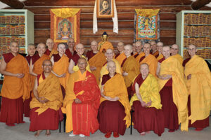 The Sravasti Abbey resident community as of June 2023—22 monastics and two trainees