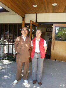 Melissa Upton with Rev. Koshin Ogui, White River Buddhist Temple, Auburn, Washington, 2014
