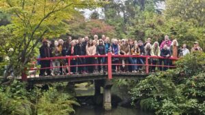 Jason Wirth led a tour of Kubota Garden south of Seattle, as part of the fall Cascadia Poetry Festival 7. Wirth is a docent at the garden, and co-edited a book about it