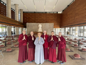 Ven. Guoyi hosted five abbey nuns at her monastery Nung Chan in Taiwan, after they received full ordination in April, 2024