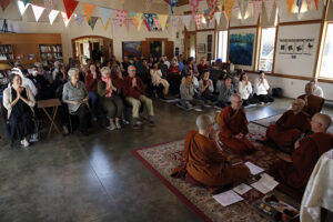 Gathering for samaneri ordination in Port Townsend, 2023