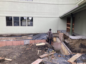 Forming up the new foundation  of the new  center