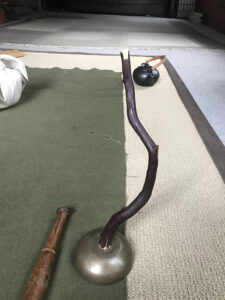 A DIY Zen bell, at Sangha House