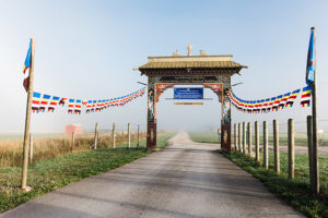 The entrance of the Ewam Garden of One Thousand Buddhas, where Jetsünma resides and teaches for a good portion of the year