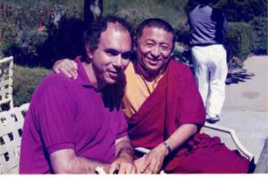 Lama Bruce and Chokyi Nyima Rinpoche in 1996