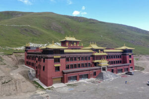 The new Kilung  Monastery Shedra is of traditional design,  with many modern features.