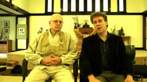 The late Kyogen Carlson, and Metzger, sharing about their partnership at Dharma Rain Zen Center in Portland