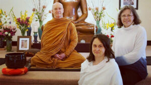 As a senior monastic in Ajahn Chah tradition, Ajahn Passano was present during the ceremony  conferring leadership to Jessica SwansonPhotos by: Stephen Jones , Michael Marlitt