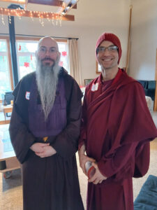 Fa Hsing Jeff Miles and Venerable Thubten Gyatso represent the Zen and Tibetan Buddhist traditions, respectively