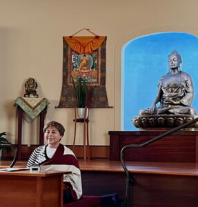 Lama Jacqueline teaching dharma