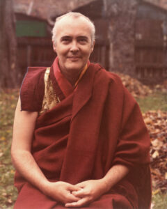 The Venerable Namgyal Rinpoche, Canadian-born lama recognized by H.H. 16th Karmapa, after his formal enthronement