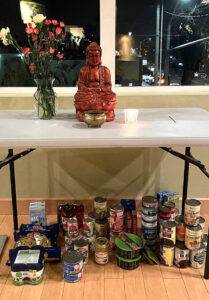 The first in-person meeting was also a food drive for the Clark County Food Bank