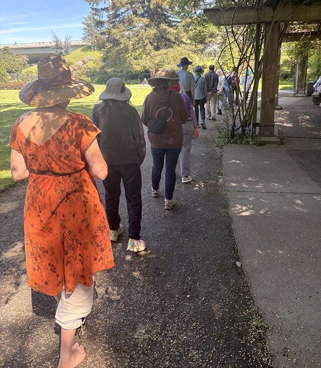 Beginning a mindful walk, slow and steady.Photos by: Kay Monroe
